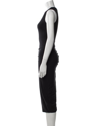 James Perse Crew Neck Midi Length Dress
