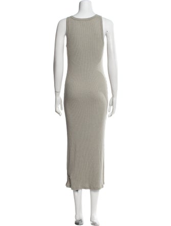 James Perse Scoop Neck Midi Length Dress