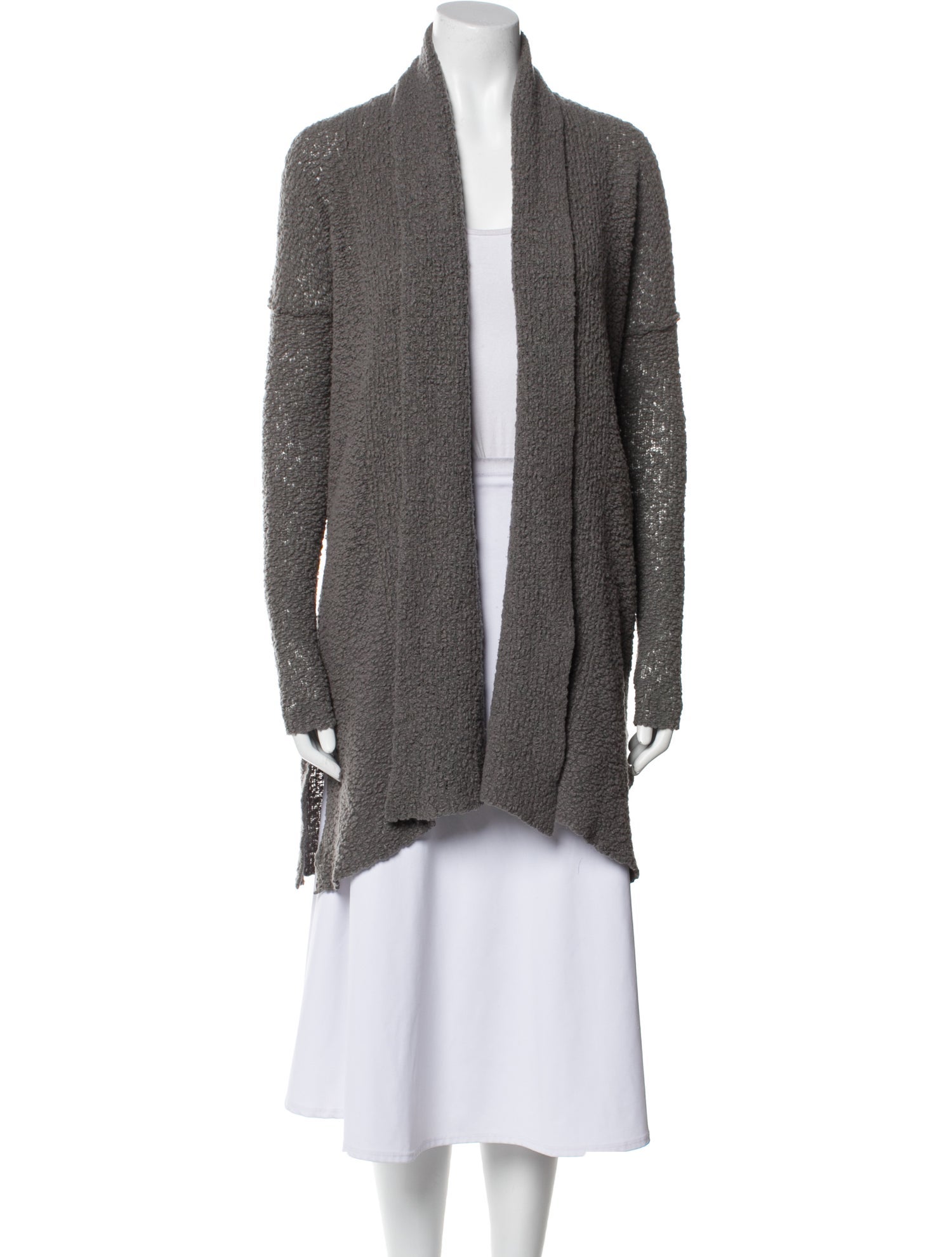 James Perse Merino Wool Open Front Sweater