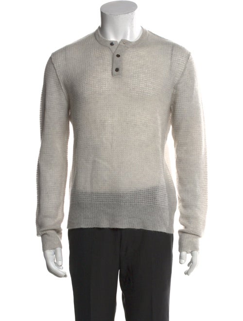 James Perse Cashmere Mock Neck Polo Sweater