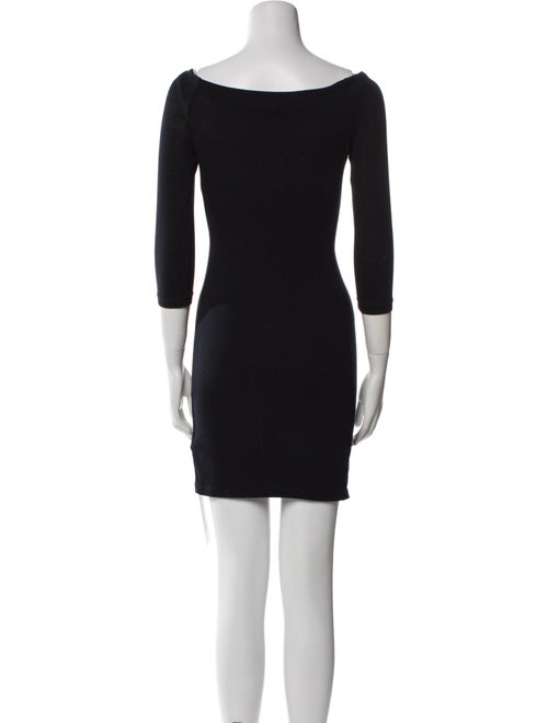 James Perse Bateau Neckline Mini Dress