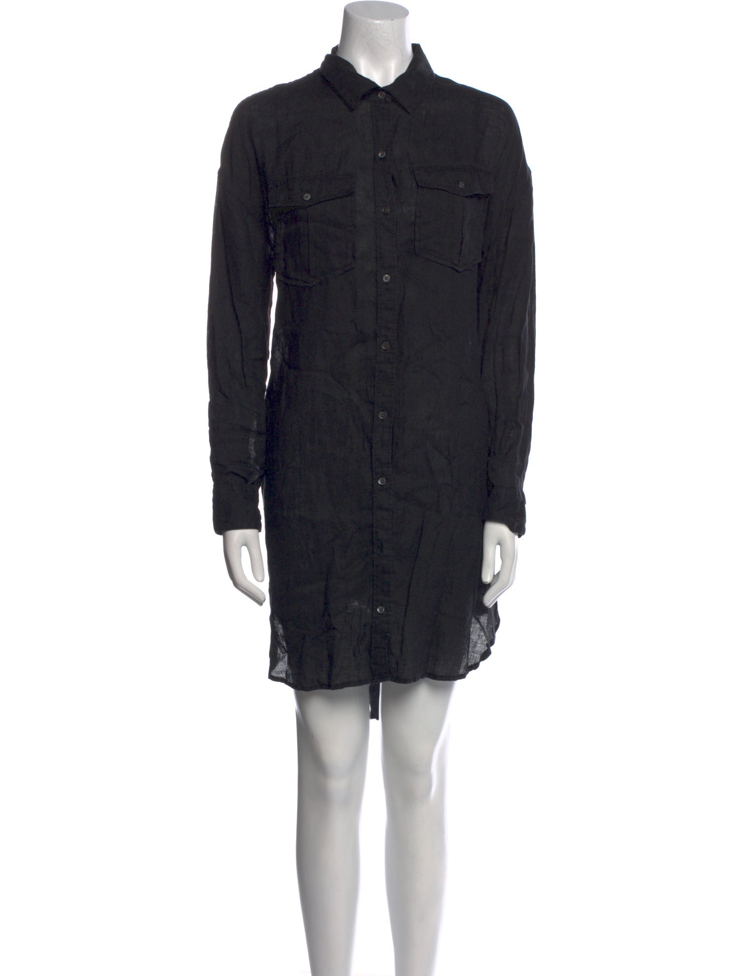 James Perse Linen Knee-Length Dress