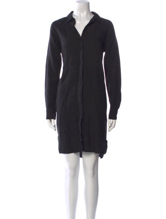 James Perse V-Neck Knee-Length Dress