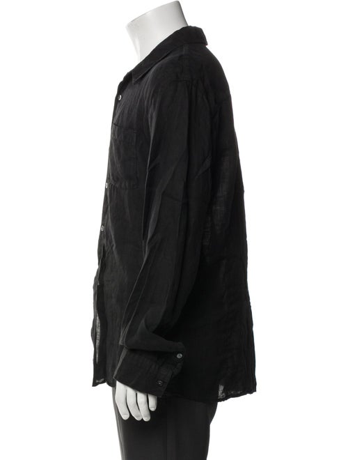 James Perse Linen Long Sleeve Dress Shirt