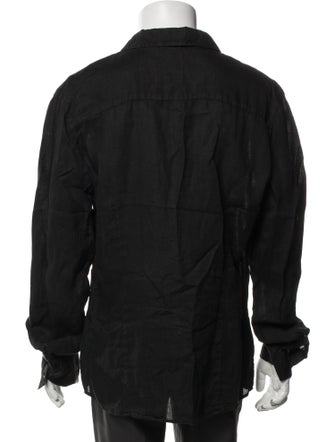 James Perse Linen Long Sleeve Dress Shirt
