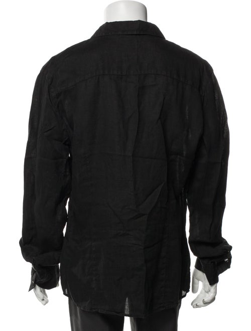 James Perse Linen Long Sleeve Dress Shirt