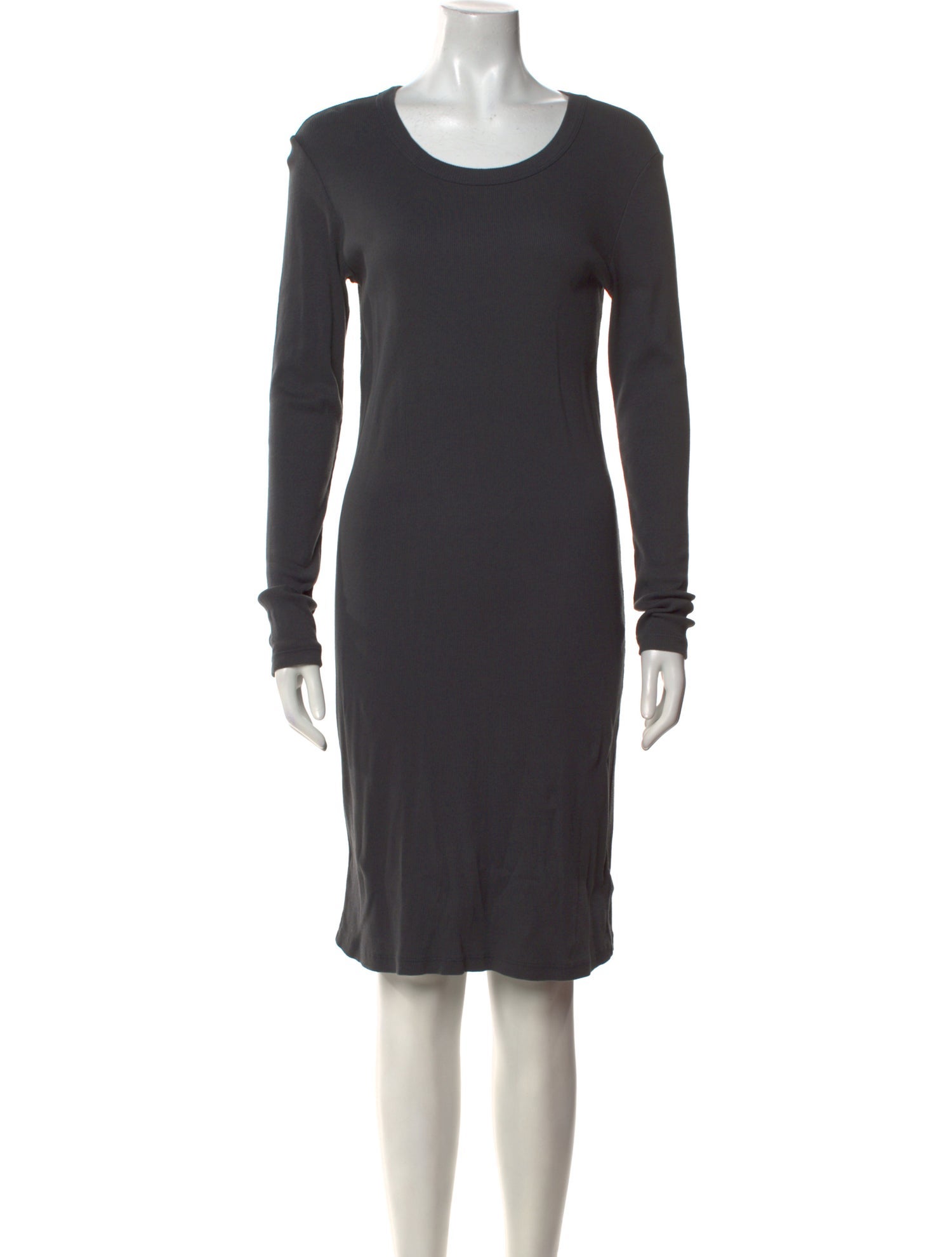 James Perse Scoop Neck Knee-Length Dress