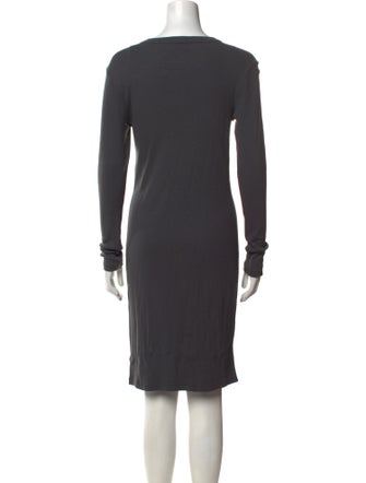 James Perse Scoop Neck Knee-Length Dress