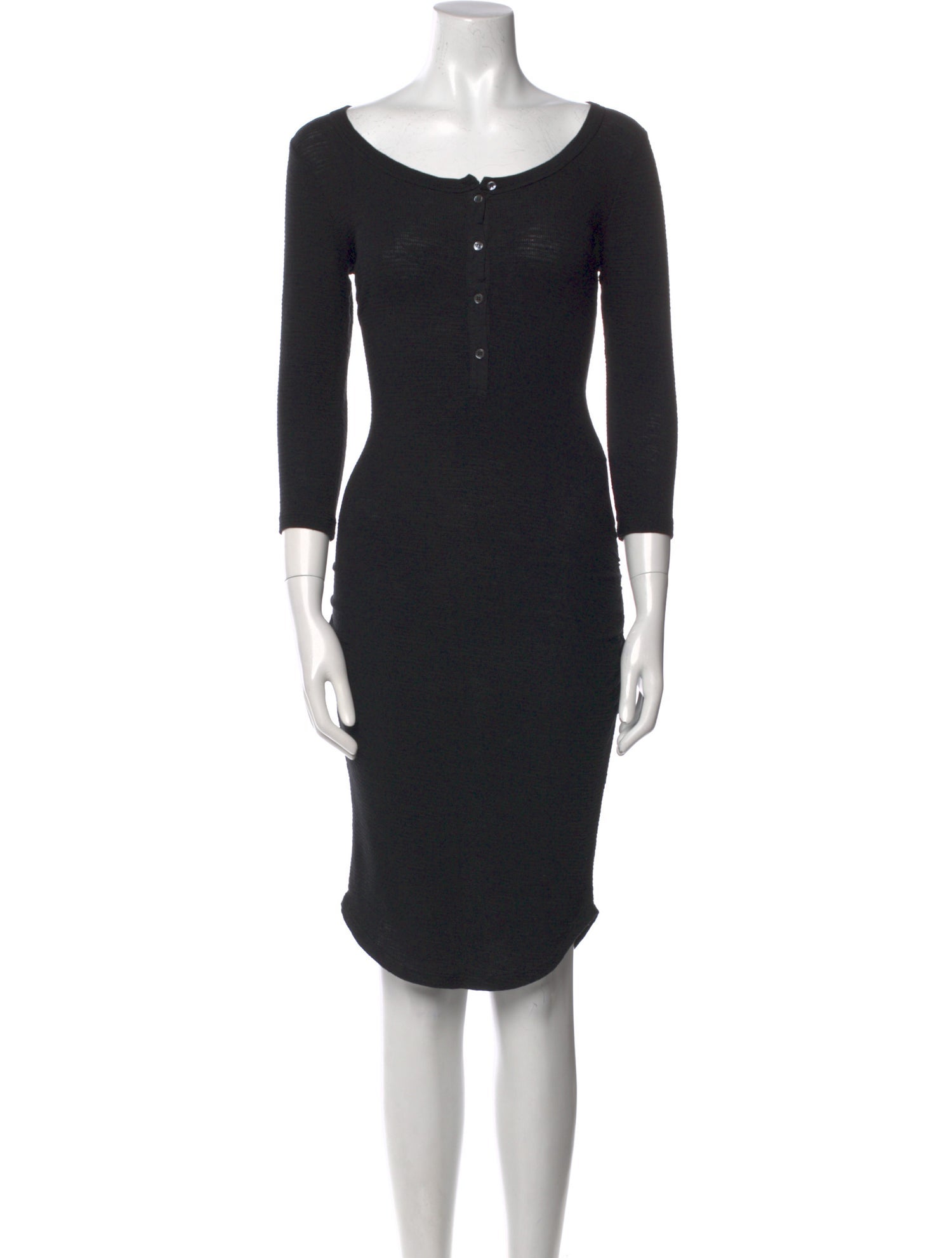 James Perse Scoop Neck Knee-Length Dress