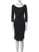James Perse Scoop Neck Knee-Length Dress