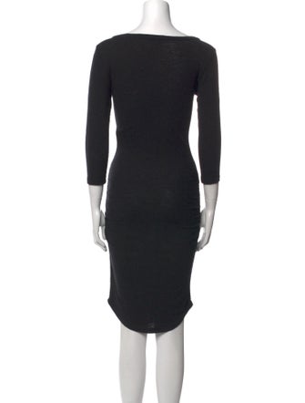 James Perse Scoop Neck Knee-Length Dress