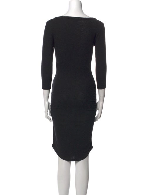 James Perse Scoop Neck Knee-Length Dress