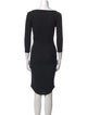 James Perse Scoop Neck Knee-Length Dress