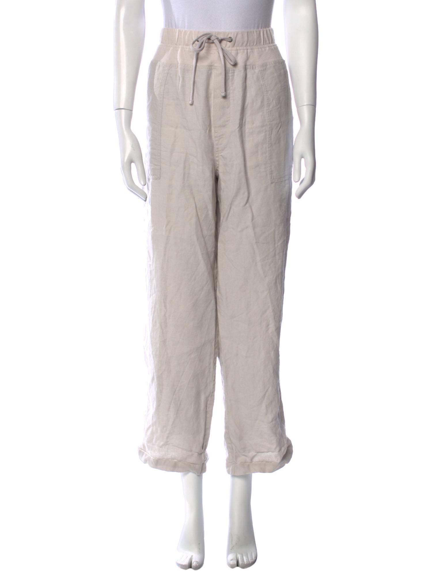 James Perse Linen Straight Leg Pants