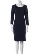 James Perse Scoop Neck Knee-Length Dress