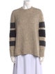 James Perse Colorblock Pattern Mock Neck Sweater