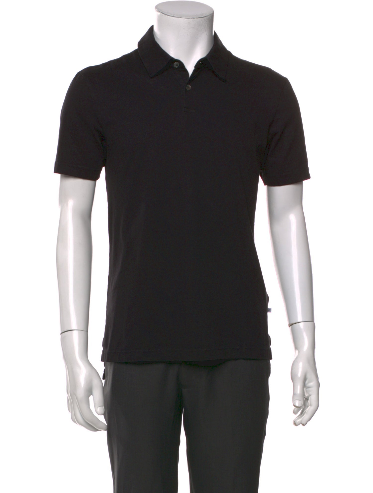 James Perse V-Neck Short Sleeve Polo Shirt