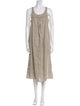 James Perse Linen Midi Length Dress