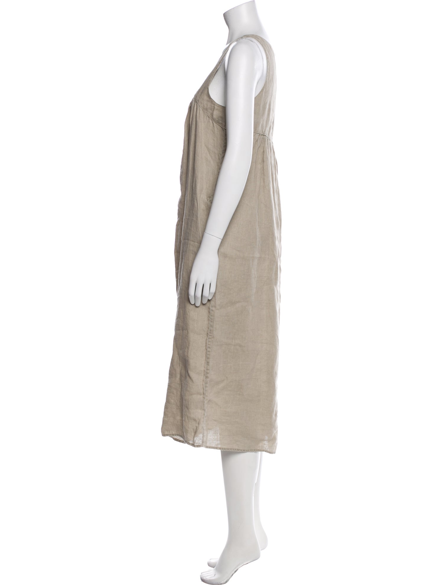 James Perse Linen Midi Length Dress