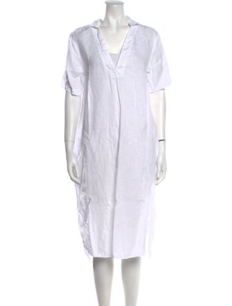 James Perse Linen Midi Length Dress