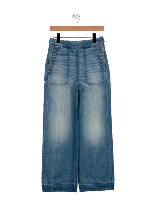 James Perse High-Rise Wide Leg Jeans