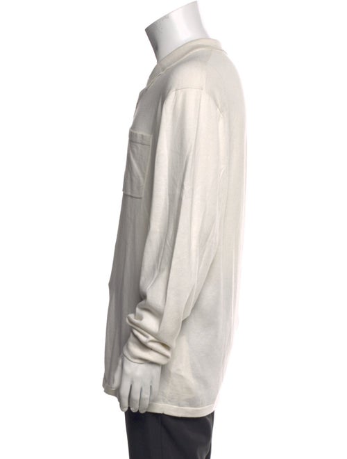 James Perse Collar Long Sleeve Polo Shirt