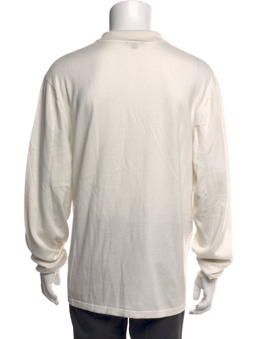 James Perse Collar Long Sleeve Polo Shirt