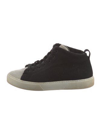 James Perse Wool Colorblock Pattern Sneakers