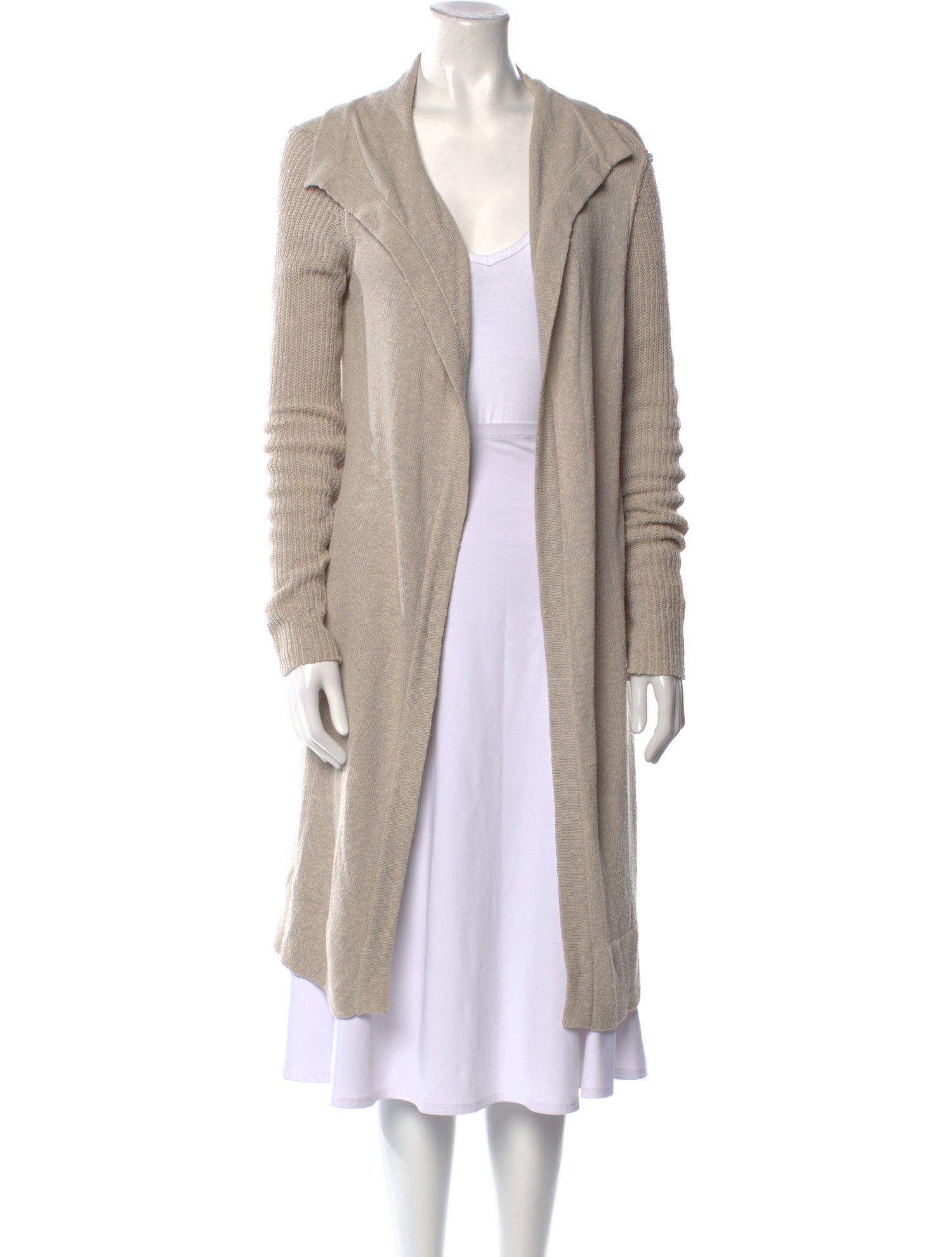 James Perse Silk Open Front Sweater