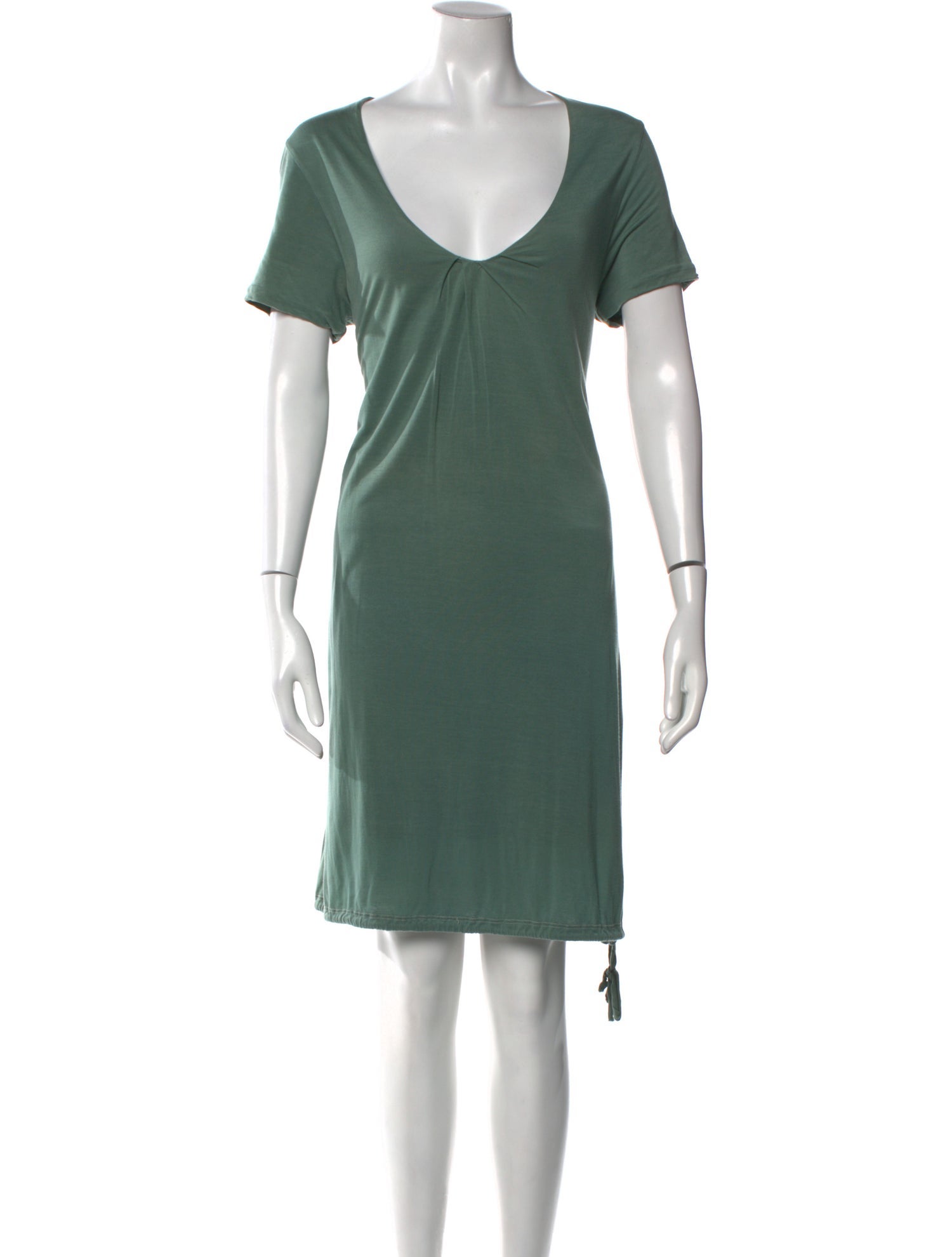 James Perse V-Neck Knee-Length Dress