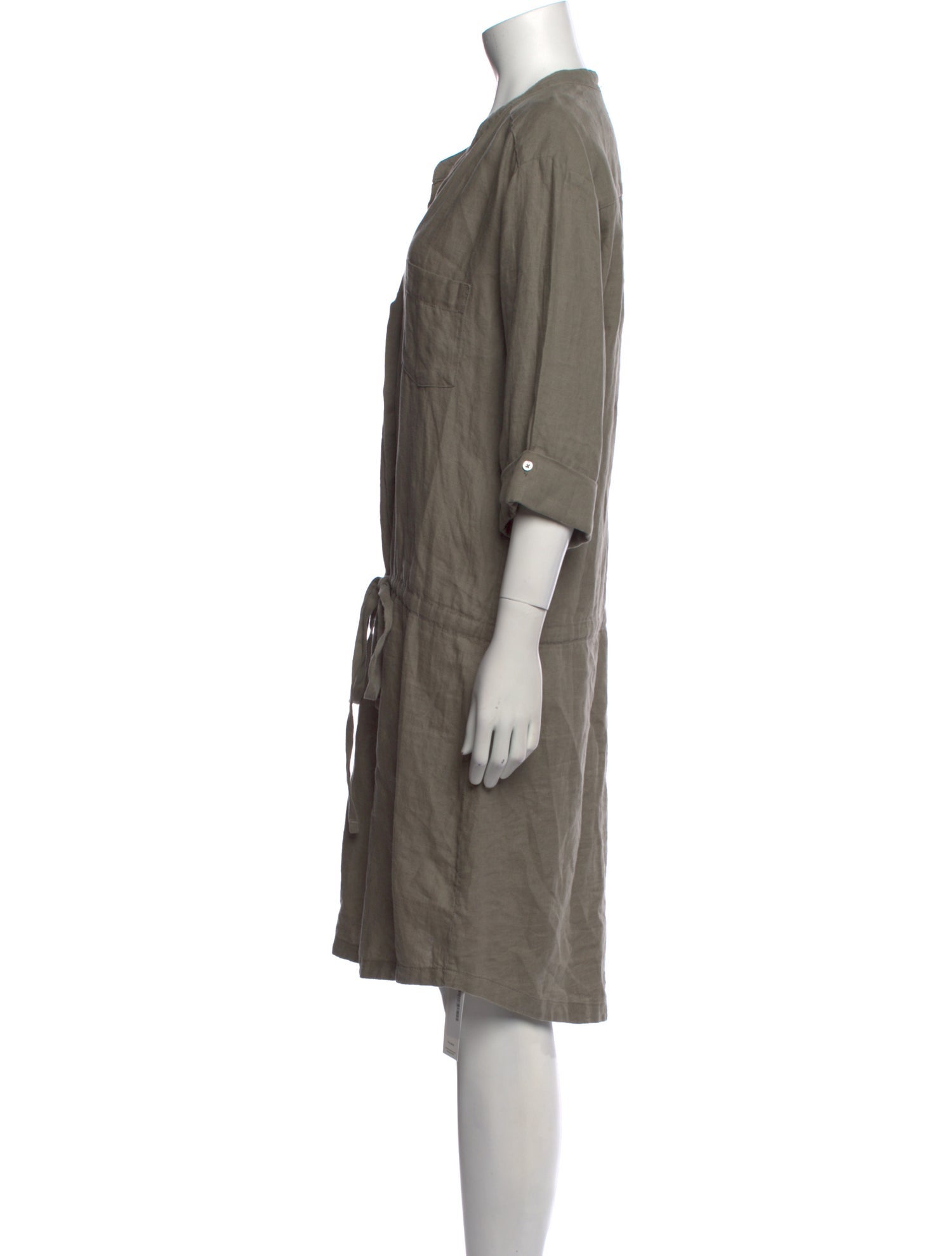 James Perse Linen Knee-Length Dress
