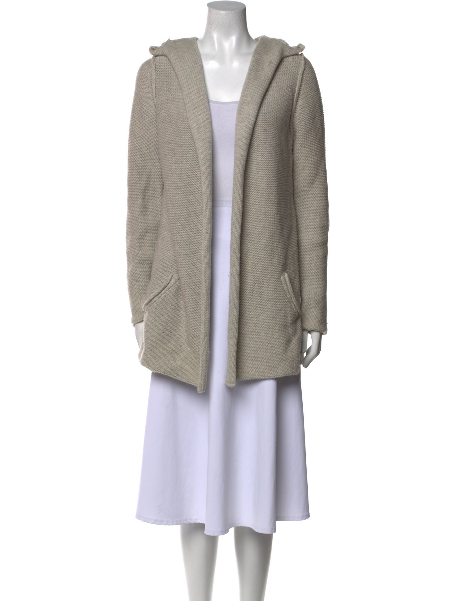 James Perse Wool Open Front Sweater