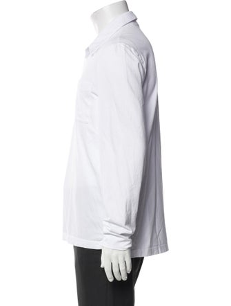 James Perse Collar Long Sleeve Polo Shirt