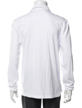 James Perse Collar Long Sleeve Polo Shirt