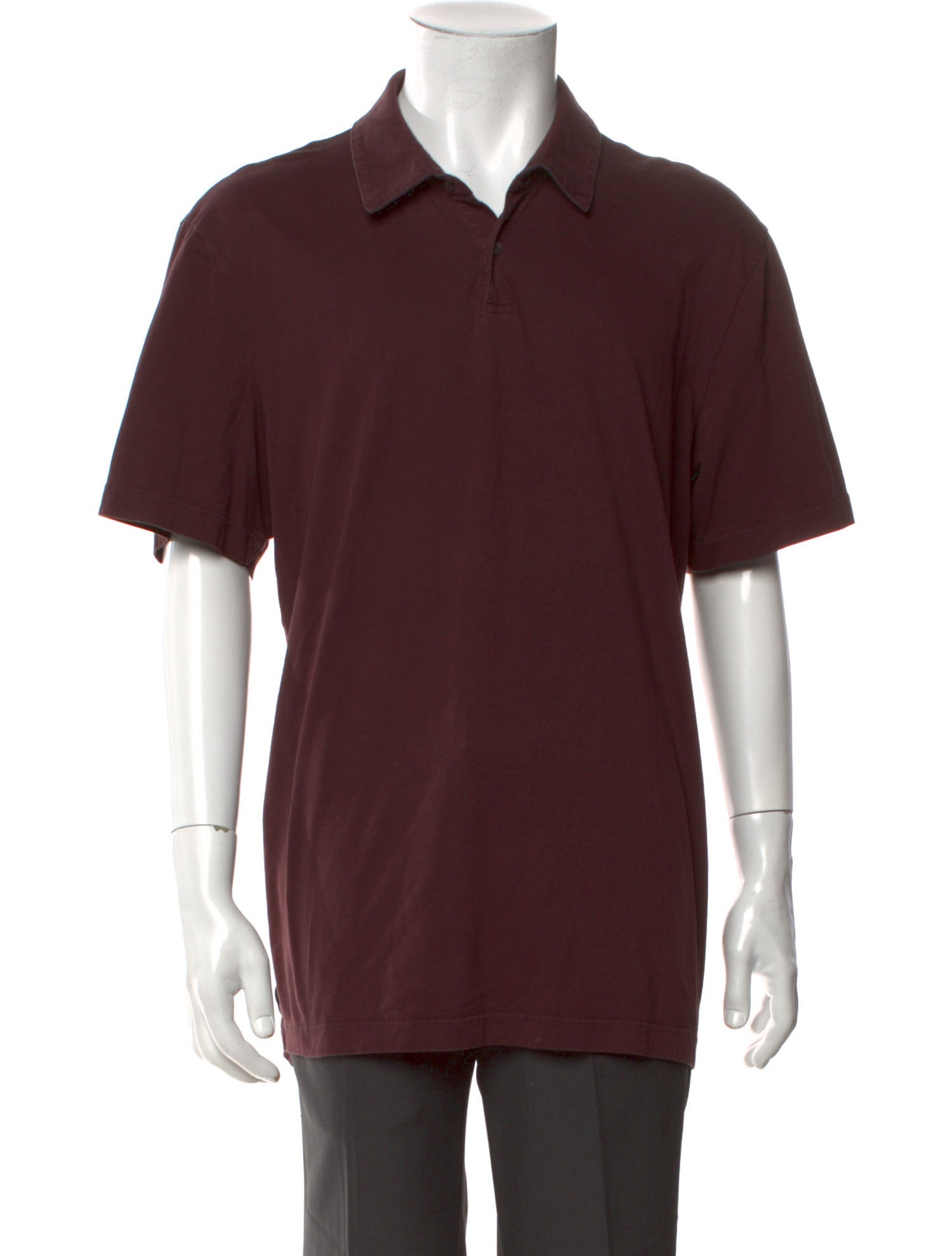 James Perse Collar Short Sleeve Polo Shirt
