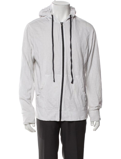 James Perse V-Neck Long Sleeve Hoodie
