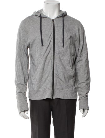James Perse V-Neck Long Sleeve Hoodie