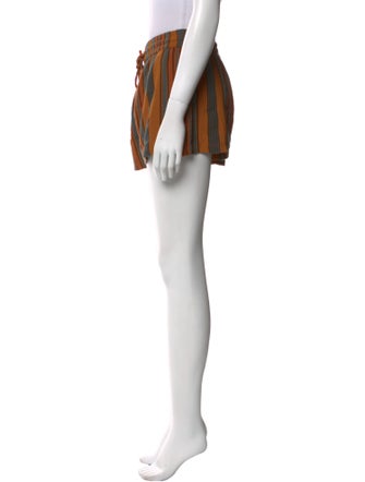 James Perse Striped Mini Shorts