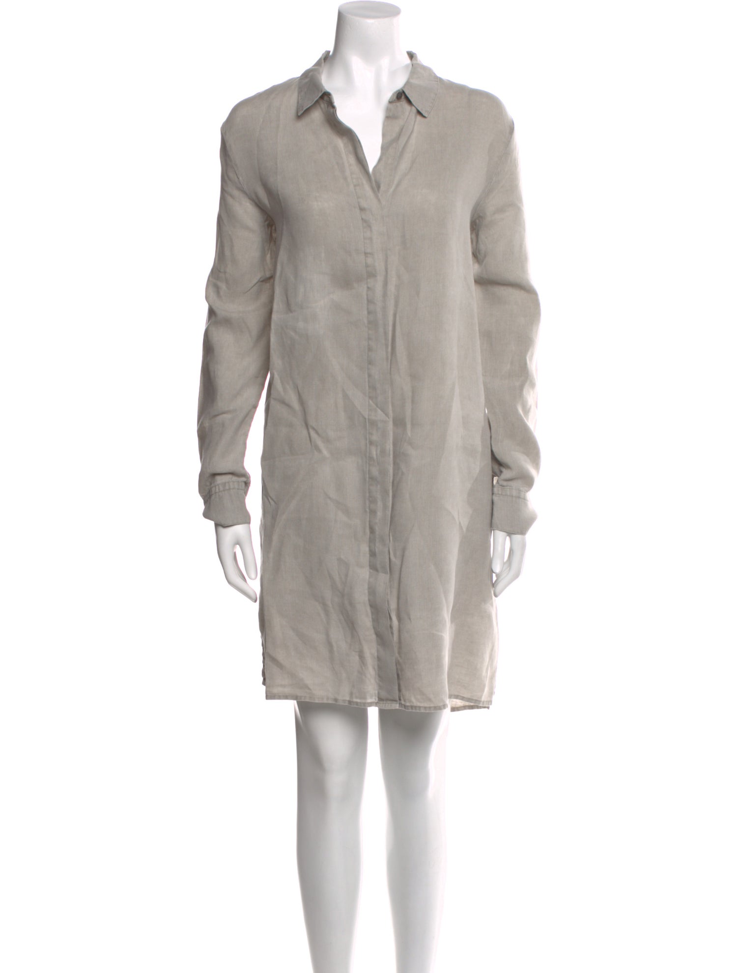 James Perse Linen Knee-Length Dress