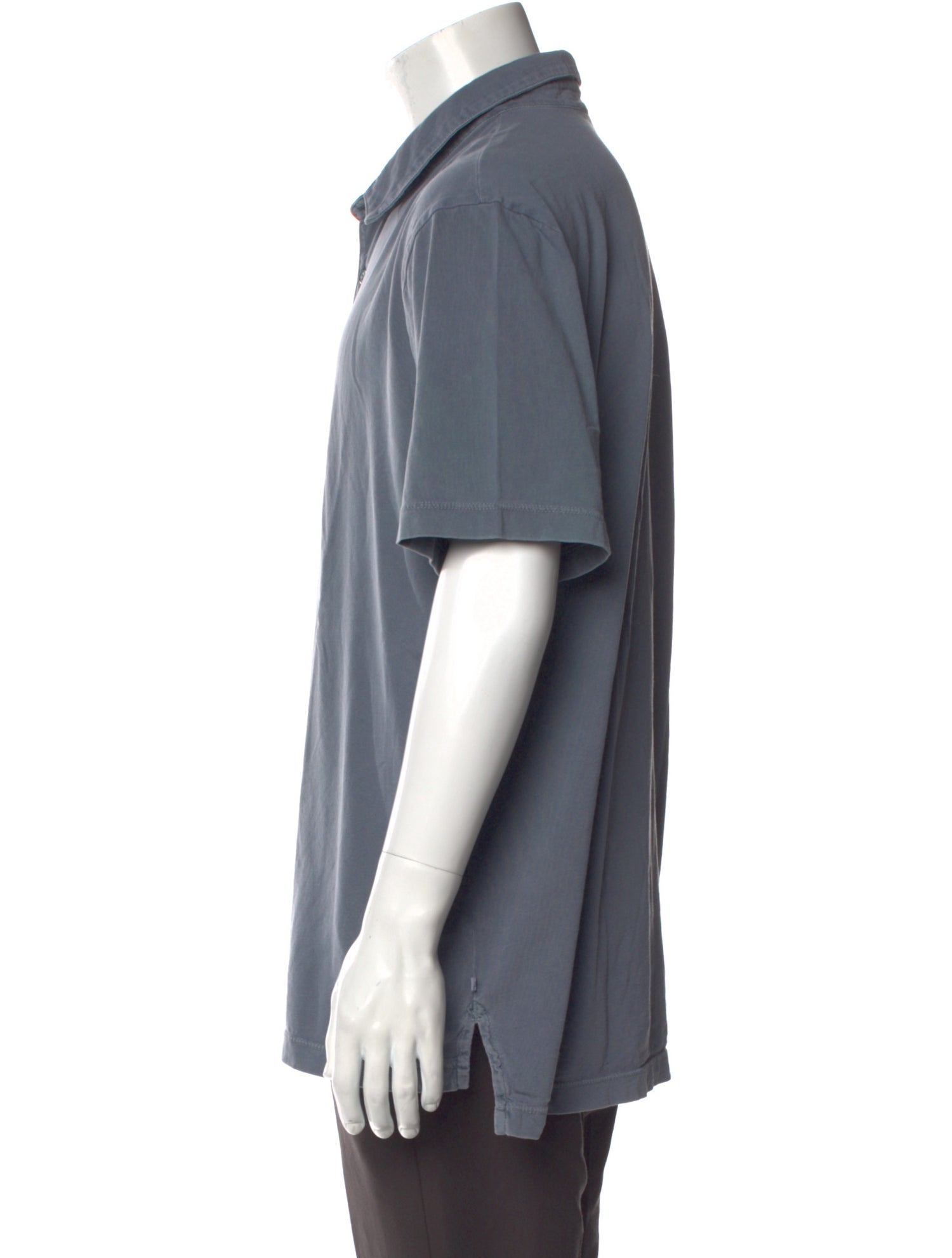 James Perse V-Neck Short Sleeve Polo Shirt