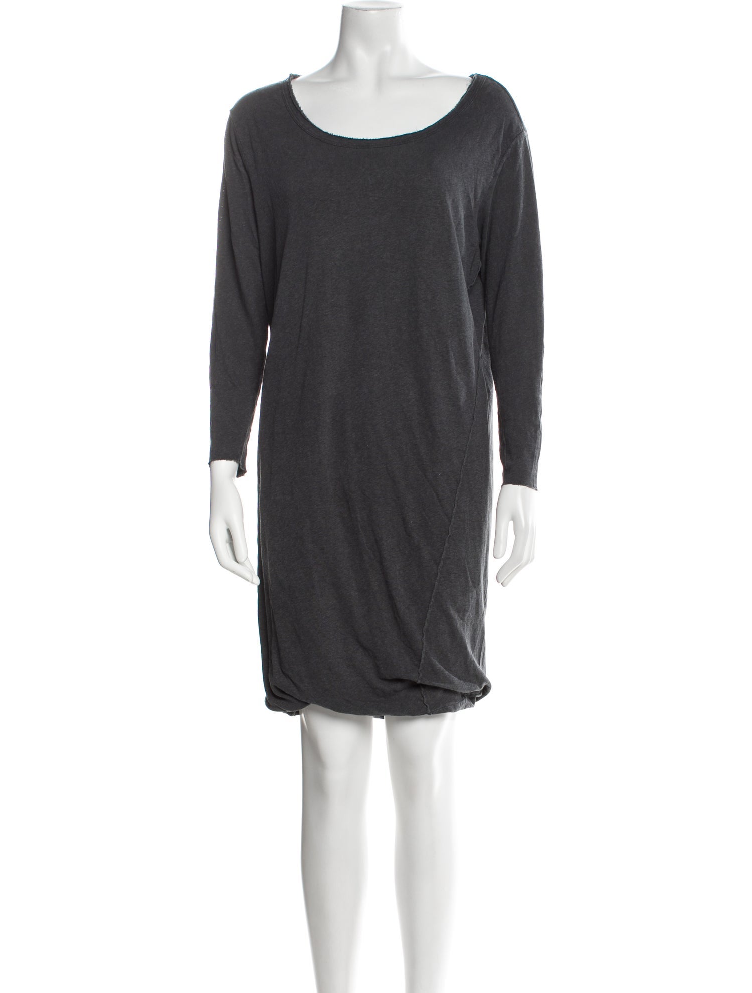 James Perse Bateau Neckline Mini Dress