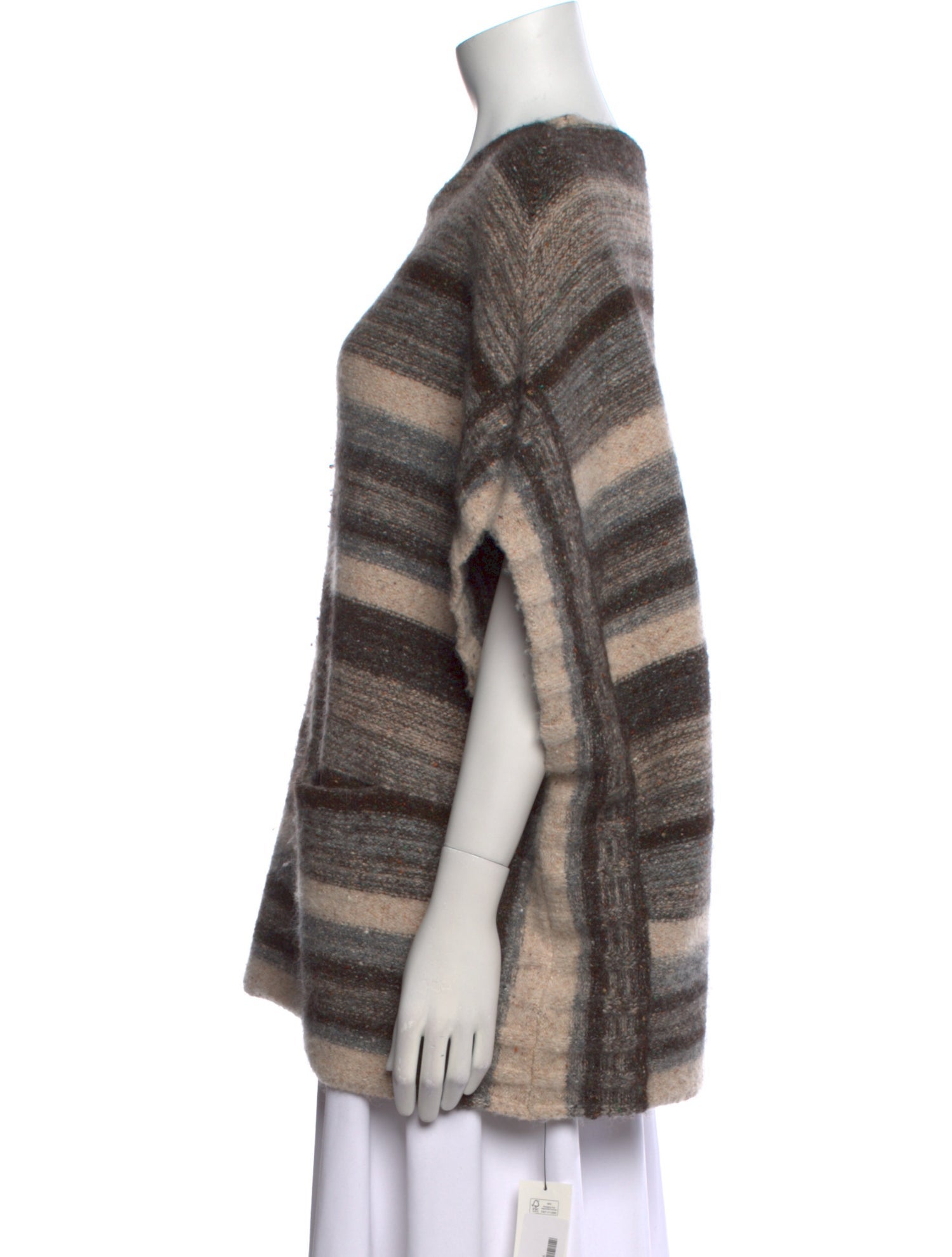 James Perse Striped Bateau Neckline Sweater