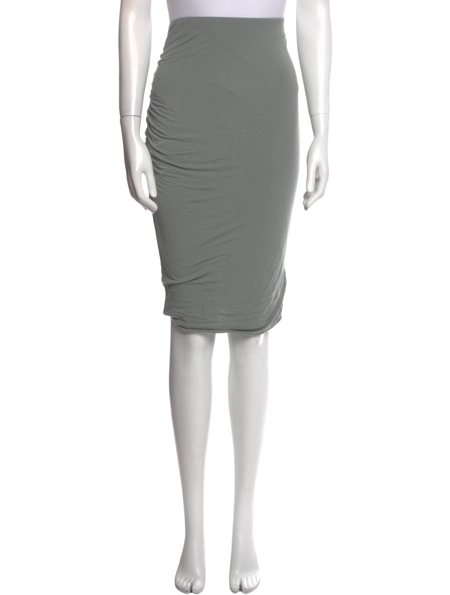 James Perse Ruffle Embellishment Knee-Length Skirt