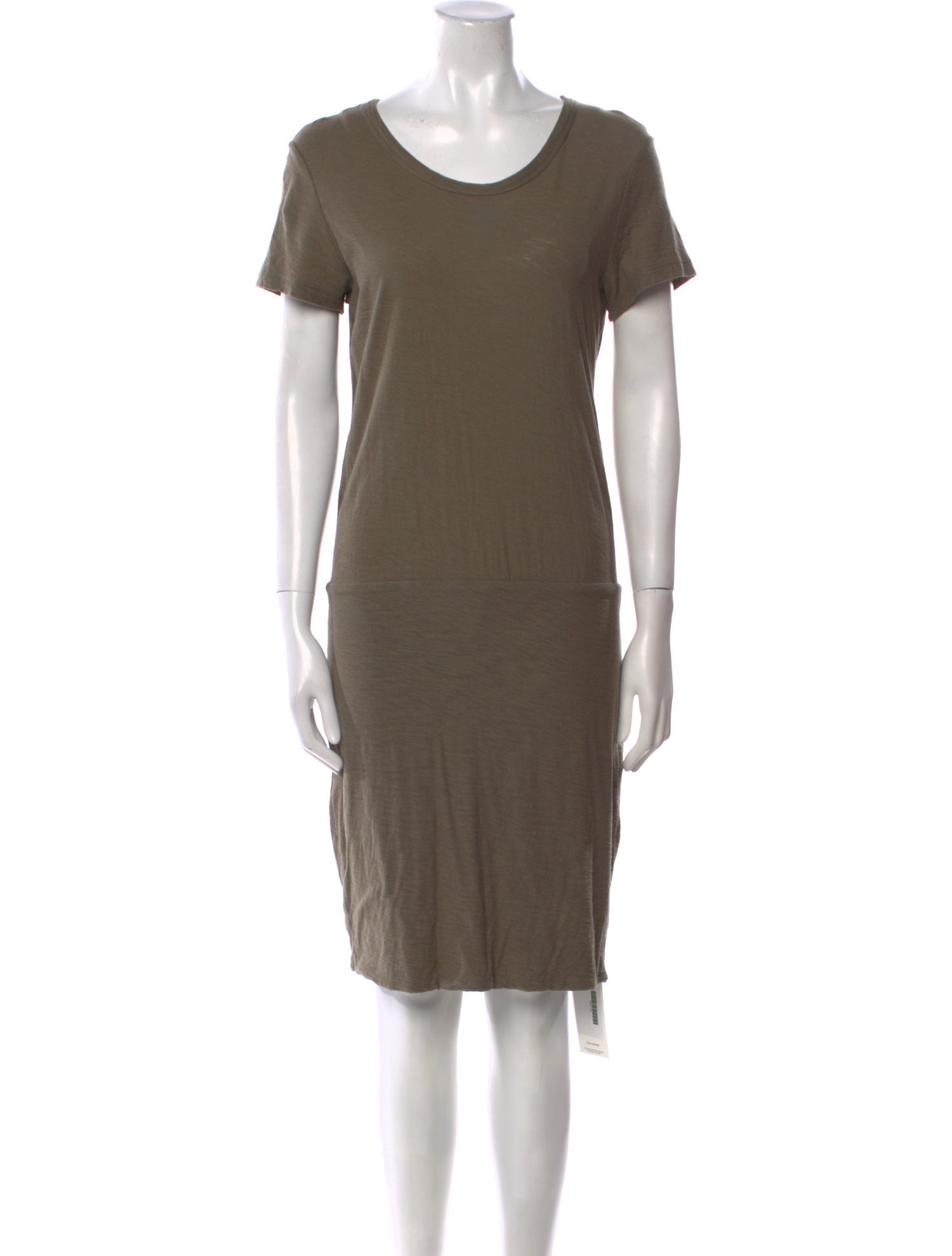 James Perse Scoop Neck Knee-Length Dress