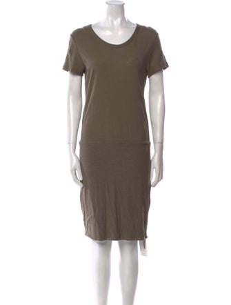 James Perse Scoop Neck Knee-Length Dress