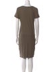 James Perse Scoop Neck Knee-Length Dress