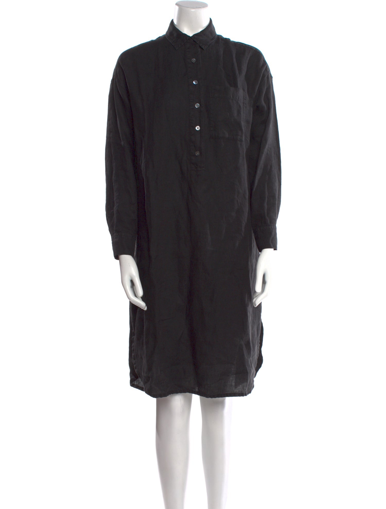 James Perse Linen Knee-Length Dress
