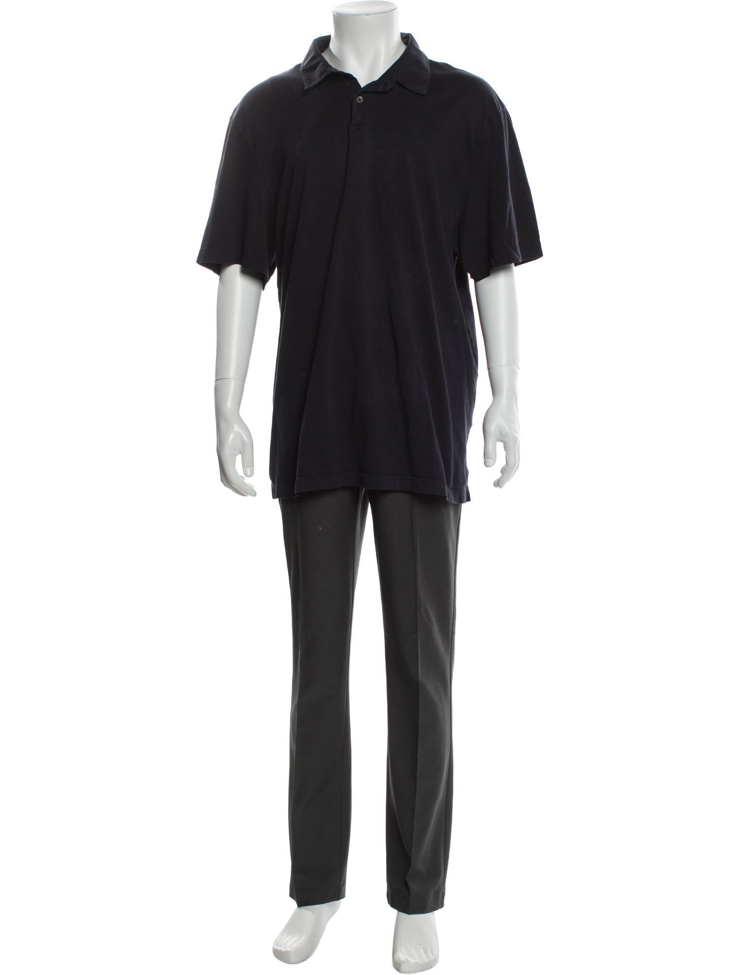 James Perse Crew Neck Short Sleeve Polo Shirt