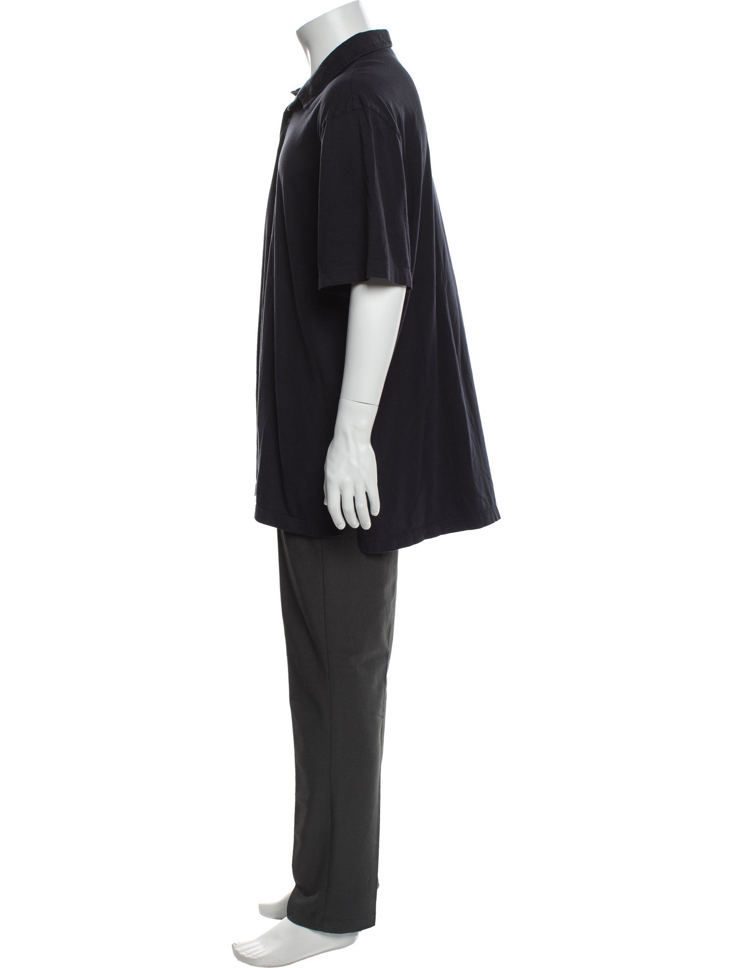 James Perse Crew Neck Short Sleeve Polo Shirt