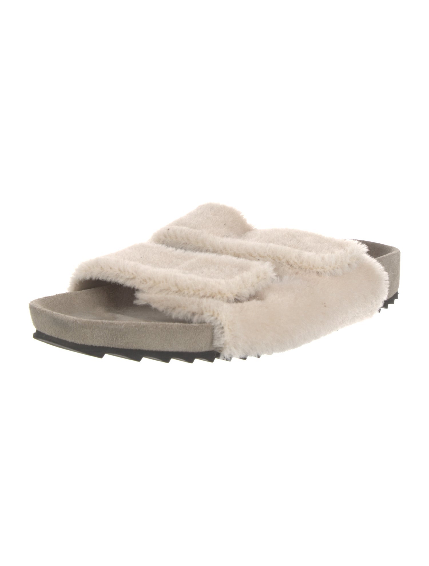 James Perse Faux Fur Slides